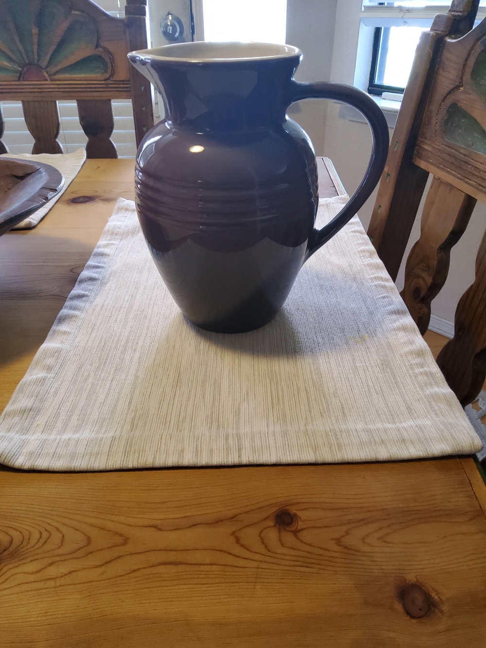 Le Creuset Cassis Pitcher Beyond EUC